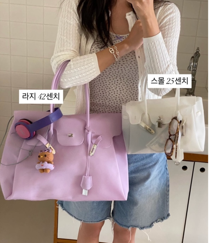 [블랑펄킨백] [3-4주 예상 여유있게 주문필요][블랑/로우 선택가능]💖🫧 블랑 젤리 버킨백 2사이즈 출시 🫧💖 스몰&라지 선택 가능! 한국 품절대란 PVC 젤리백 ✨ 데일리백·비치백·여행백 추천 🌈 Blanc Jelly Birkin Bag Small & Large Sizes Available ✨ Viral Korean PVC Jelly Bag
