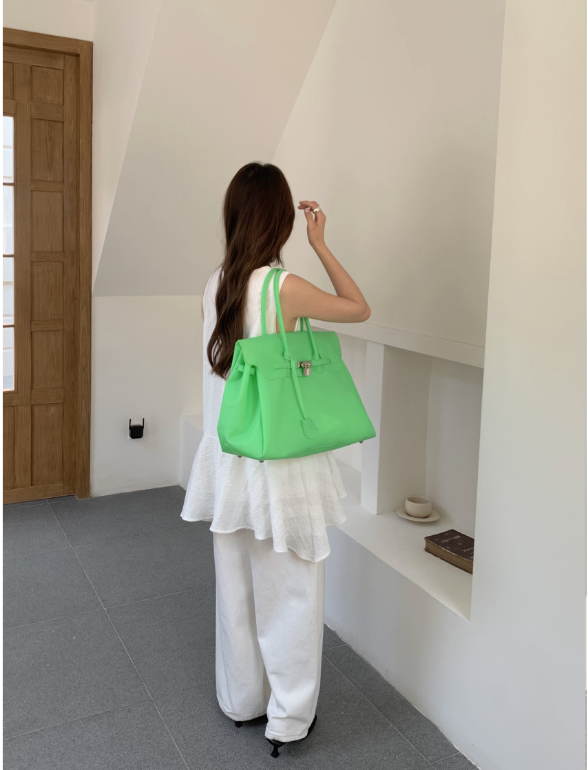 [로우펄킨백] [3-4주넉넉히 여유있는주문필요] [블랑/로우선택가능]💖없어서 못 구하는 여름대란템💖 로우 젤리 버킨백 Jelly Birkin Bag | 올여름 최고 핫템 PVC 젤리백 🌈✨