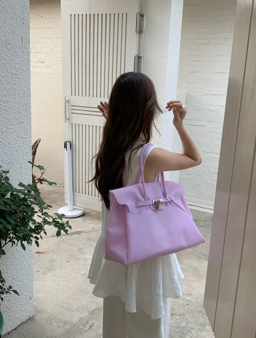 [로우펄킨백] [3-4주넉넉히 여유있는주문필요] [블랑/로우선택가능]💖없어서 못 구하는 여름대란템💖 로우 젤리 버킨백 Jelly Birkin Bag | 올여름 최고 핫템 PVC 젤리백 🌈✨