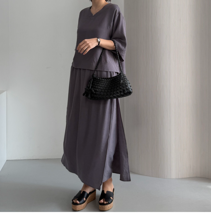 ✨🌿[비건레더]🌿✨드래곤 와플 로잔나 위빙 토트백 5COLOR👜 프리미엄 비건레더 합성피혁 숄더백｜스틸블루·카멜·아이보리·브라운·블랙｜가볍고 고급스러운 데일리백 Premium Vegan Leather Dragon Waffle Rosanna Woven Tote Bag