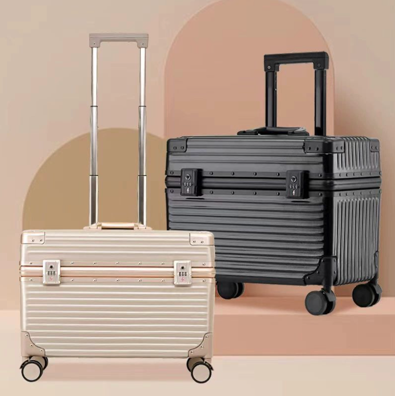 🚢🧳 [1차 공동구매 OPEN (5/20 ~ 5/27)] 신형 밥솥 캐리어 18인치 기내용 캐리어 Rice Cooker Carry-On Suitcase 18"｜ABS+PC 초경량｜알루미늄 프레임｜알루미늄 코너가드｜TSA 잠금장치｜사일런트 휠｜블랙·실버·골드