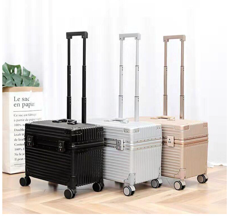 🚢🧳 [1차 공동구매 OPEN (5/20 ~ 5/27)] 신형 밥솥 캐리어 18인치 기내용 캐리어 Rice Cooker Carry-On Suitcase 18"｜ABS+PC 초경량｜알루미늄 프레임｜알루미늄 코너가드｜TSA 잠금장치｜사일런트 휠｜블랙·실버·골드