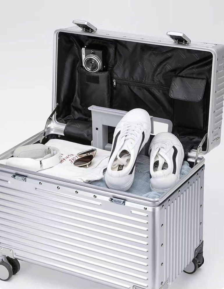 🚢🧳 [1차 공동구매 OPEN (5/20 ~ 5/27)] 신형 밥솥 캐리어 18인치 기내용 캐리어 Rice Cooker Carry-On Suitcase 18"｜ABS+PC 초경량｜알루미늄 프레임｜알루미늄 코너가드｜TSA 잠금장치｜사일런트 휠｜블랙·실버·골드
