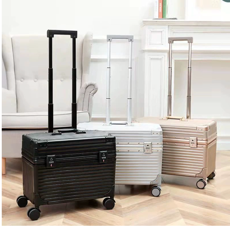 🚢🧳 [1차 공동구매 OPEN (5/20 ~ 5/27)] 신형 밥솥 캐리어 18인치 기내용 캐리어 Rice Cooker Carry-On Suitcase 18"｜ABS+PC 초경량｜알루미늄 프레임｜알루미늄 코너가드｜TSA 잠금장치｜사일런트 휠｜블랙·실버·골드