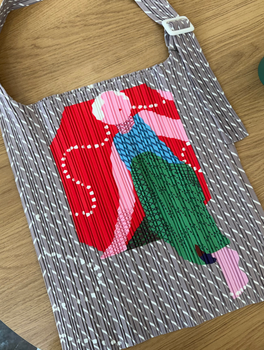 🎨아트 프린팅 플리츠 숄더백 접이식 경량 데일리백 여행용 에코백 감성 일러스트 플리츠백 SONO Art Pleated Shoulder Bag✨
