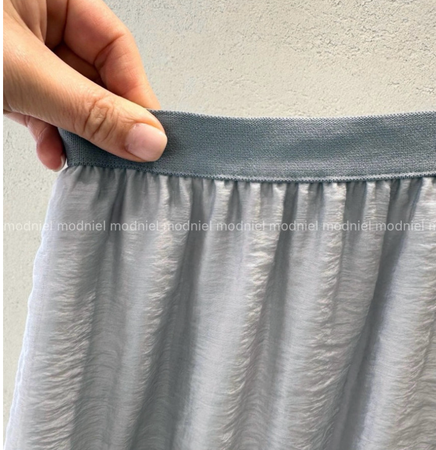 [허리 29까지]✨노리타 시스루 레이어드 밴딩 롱 스커트 🤍 Norita Sheer Layered Elastic Waist Maxi Skirt | 여리핏 썸머 롱스커트 · 안감 내장 · 체형커버 데일리룩✨