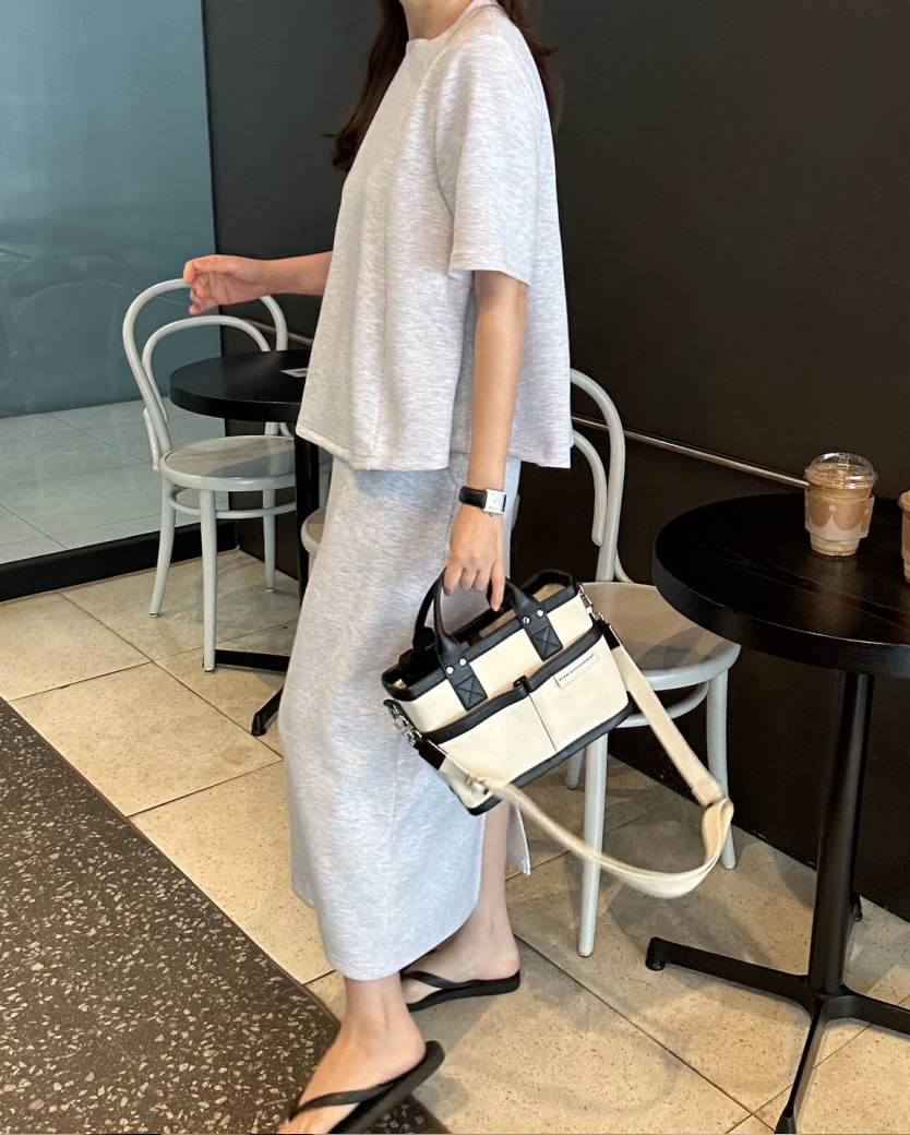 [77까지]✨노리타 데일리 쿨 셋업 🤍 Norita Daily Cool Touch Two-Piece Skirt Set | 프리미엄 톡톡 원단 · 체형커버 플레어핏 · 데일리 세트룩✨