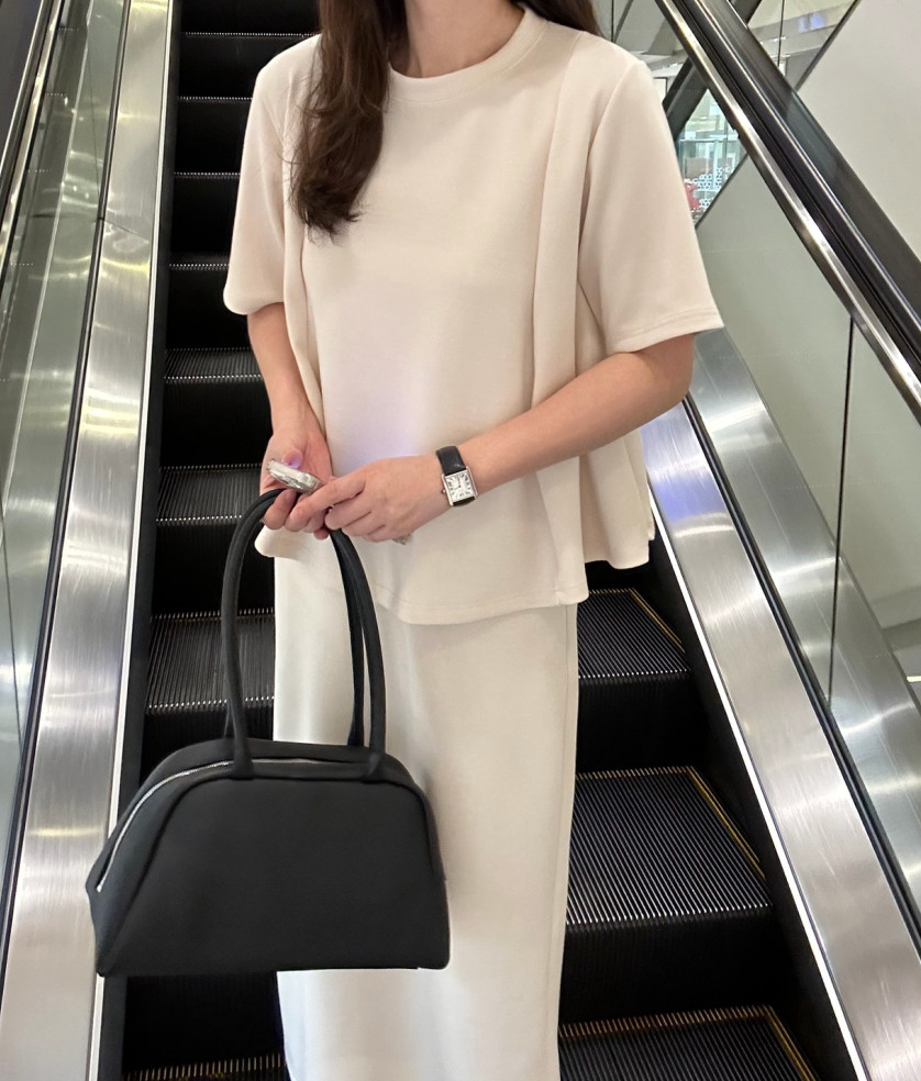 [77까지]✨노리타 데일리 쿨 셋업 🤍 Norita Daily Cool Touch Two-Piece Skirt Set | 프리미엄 톡톡 원단 · 체형커버 플레어핏 · 데일리 세트룩✨