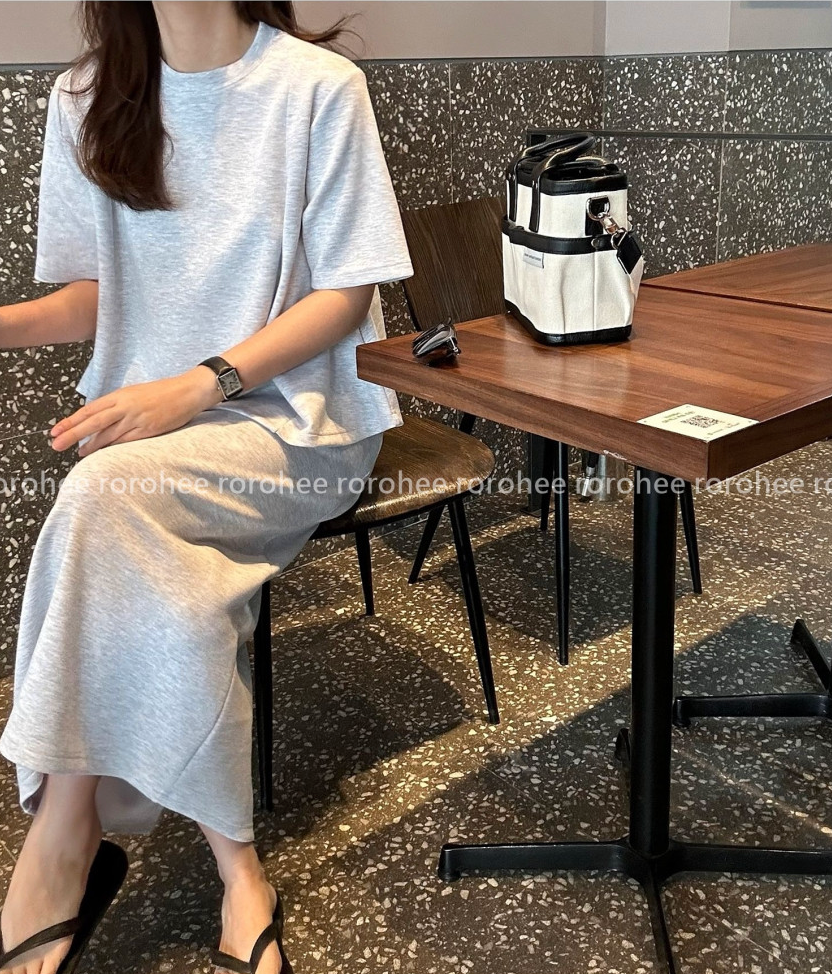 [77까지]✨노리타 데일리 쿨 셋업 🤍 Norita Daily Cool Touch Two-Piece Skirt Set | 프리미엄 톡톡 원단 · 체형커버 플레어핏 · 데일리 세트룩✨