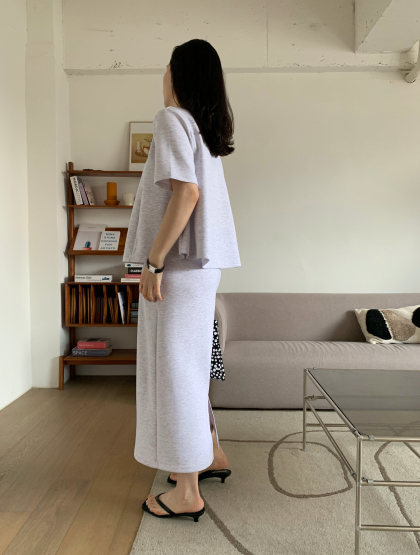 [77까지]✨노리타 데일리 쿨 셋업 🤍 Norita Daily Cool Touch Two-Piece Skirt Set | 프리미엄 톡톡 원단 · 체형커버 플레어핏 · 데일리 세트룩✨