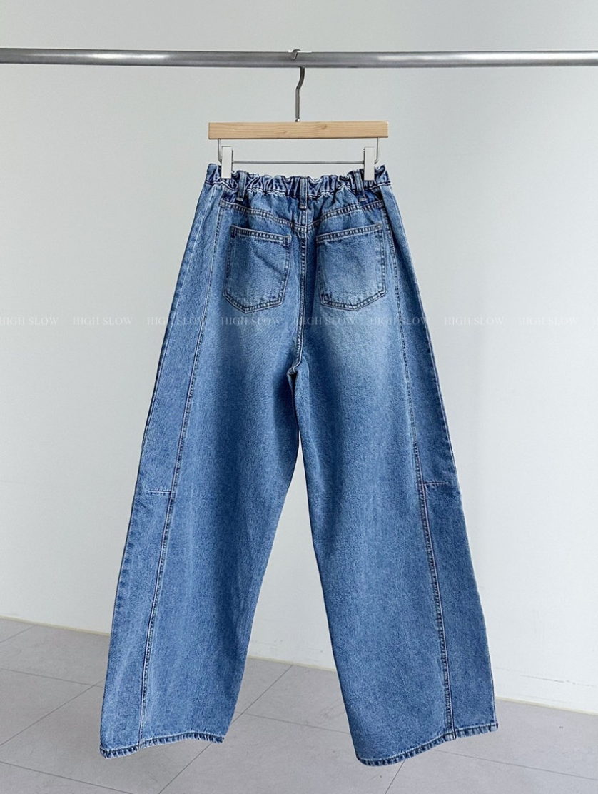 [32까지가능][3주예상]🔥 👖인생 데님 찾으셨나요? 드디어 발견한 페르헤 옆절개선 다트 와이드 데님 팬츠 Best-Selling Side Dart Wide Denim Jeans