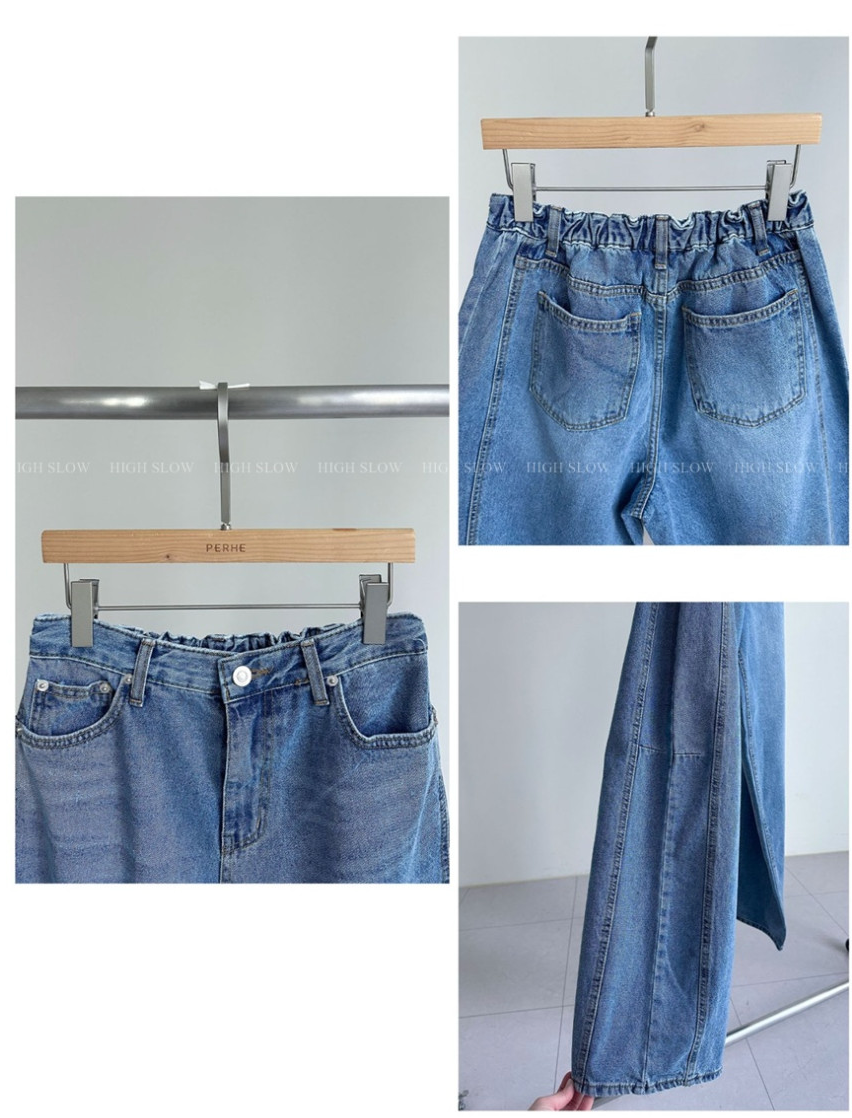 [32까지가능][3주예상]🔥 👖인생 데님 찾으셨나요? 드디어 발견한 페르헤 옆절개선 다트 와이드 데님 팬츠 Best-Selling Side Dart Wide Denim Jeans