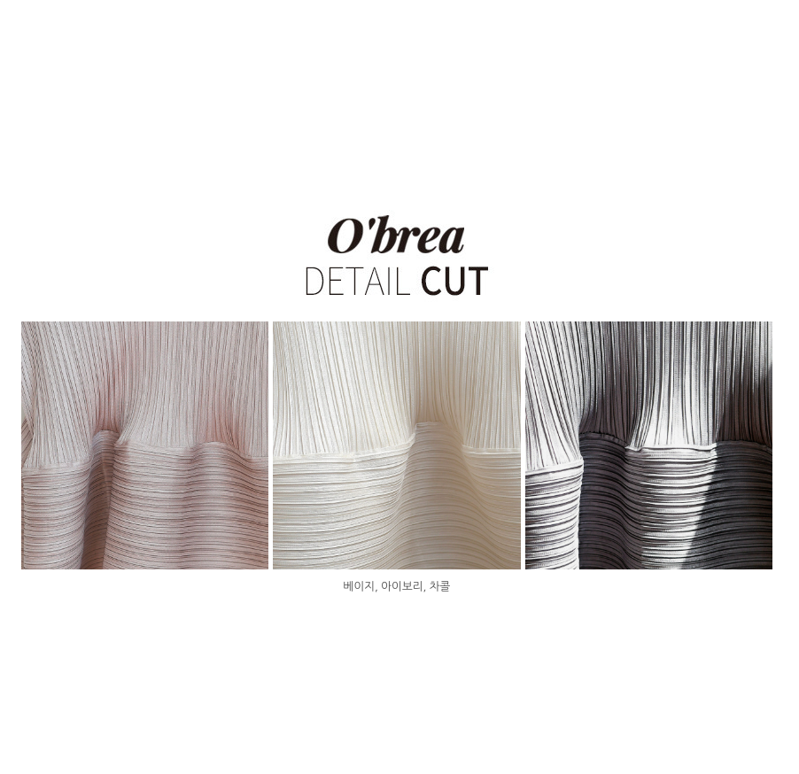 🪞플리츠 샤이닝 반목 밑볼륨 럭셔리 블라우스 │ Pleated Shimmer Mock Neck Peplum Blouse