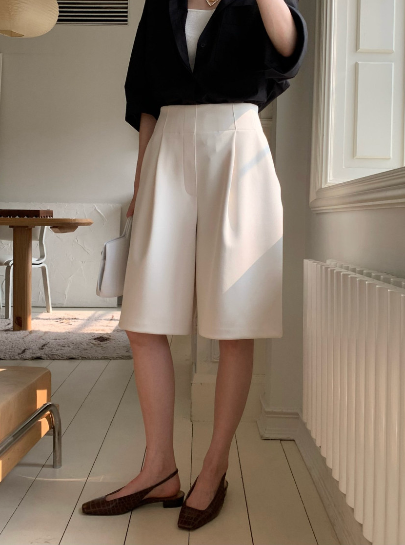 🩳 [77까지가능] 로우게이지 썸머 미친 뫼르소 반바지 │ Meursault Summer Tailored Bermuda Shorts · 정장무드 · 스판혼방 · 체형커버 · 출근룩 · 데일리룩 · 55~77 추천