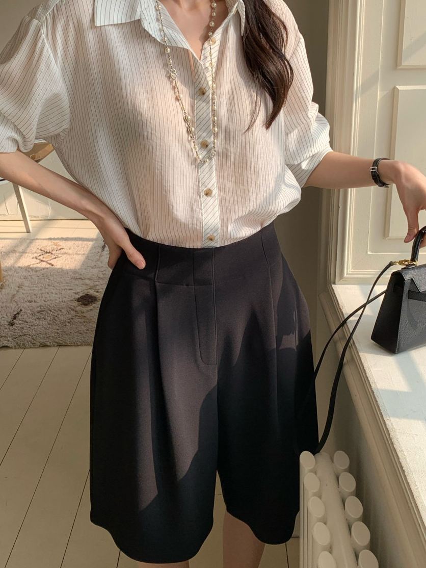 🩳 [77까지가능] 로우게이지 썸머 미친 뫼르소 반바지 │ Meursault Summer Tailored Bermuda Shorts · 정장무드 · 스판혼방 · 체형커버 · 출근룩 · 데일리룩 · 55~77 추천