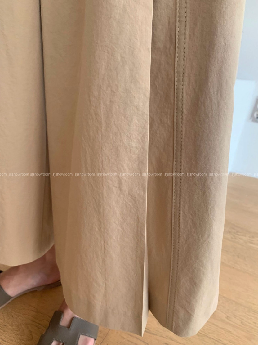 ✨🖤 [66-77초반까지 가능] [데일리템]럭키룸 핀턱 9부 쌍침 와이드팬츠 │ Luckyroom Pintuck Double Stitch Wide Pants