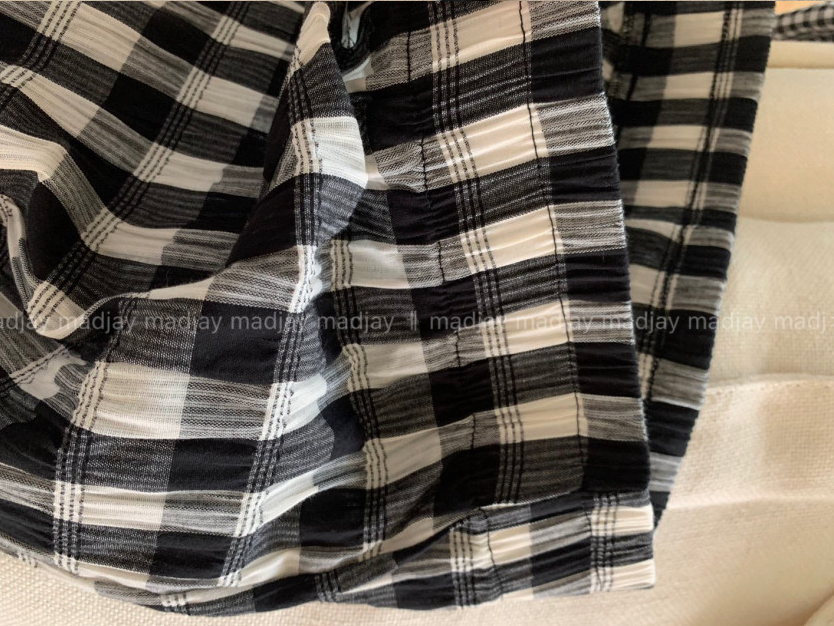 🖤🌿 럭키룸 레이첼 체크 일자 스커트 │ Lucky Room Rachel Check Straight Skirt │ Easy Chic Daily Skirt