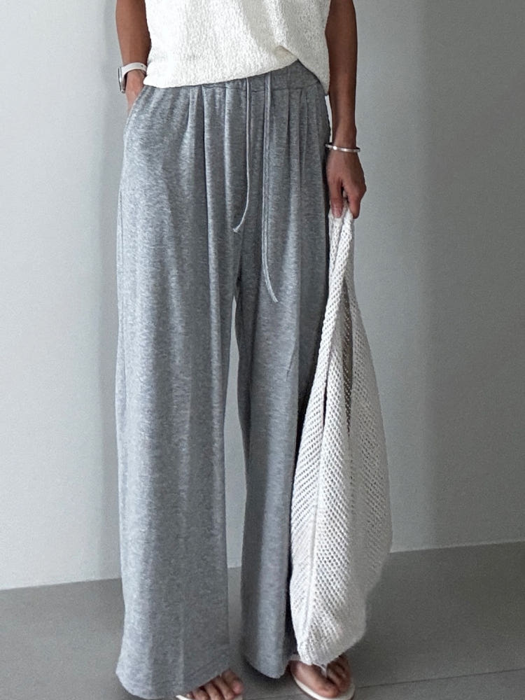 👖 [리플] 차르르 핀턱 와이드 루즈핏 데일리 트레이닝 팬츠 | Soft Flow Pintuck Wide Training Pants