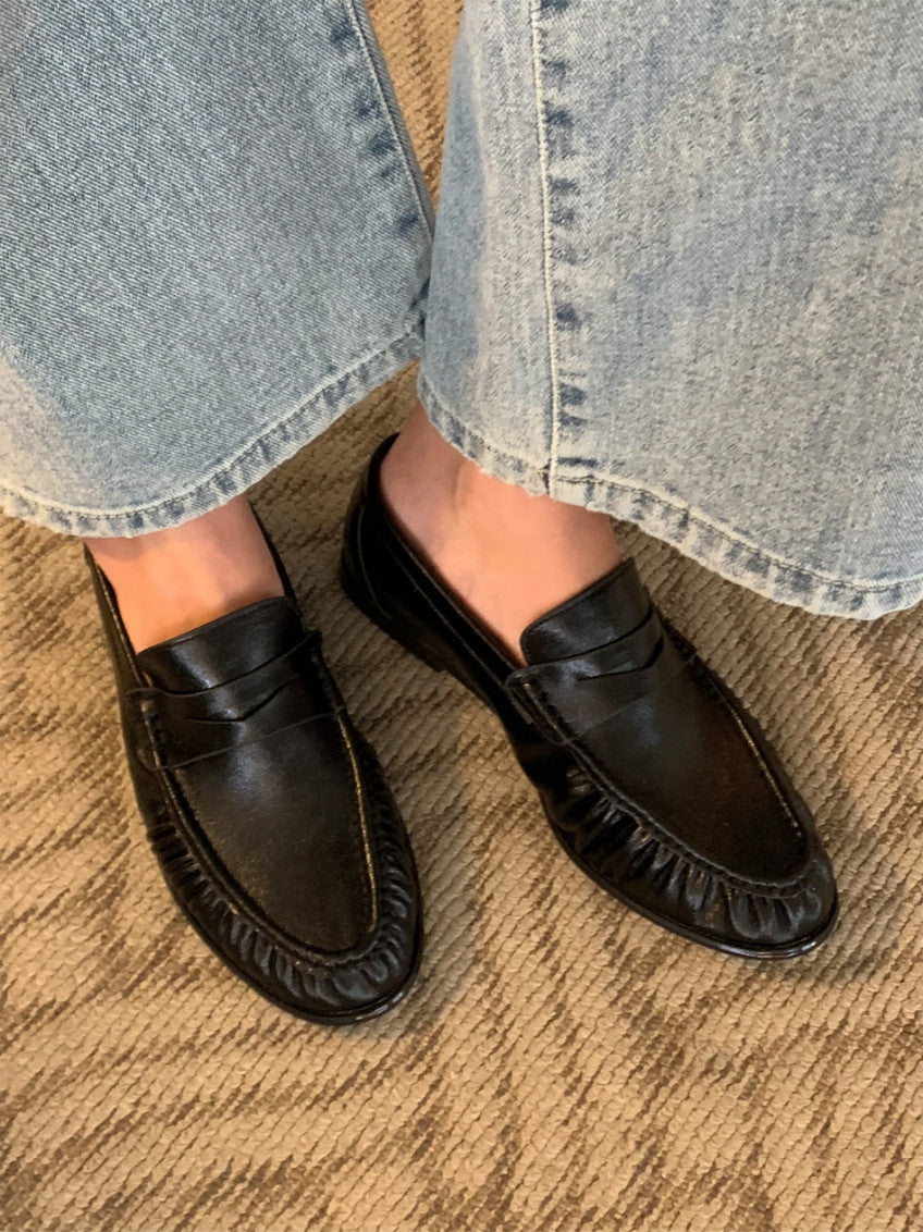 👞 [가을 클래식] 소프트 셔링 디테일 투웨이 페니 로퍼 & 블로퍼 | Shirred Classic 2-Way Loafer & Mule