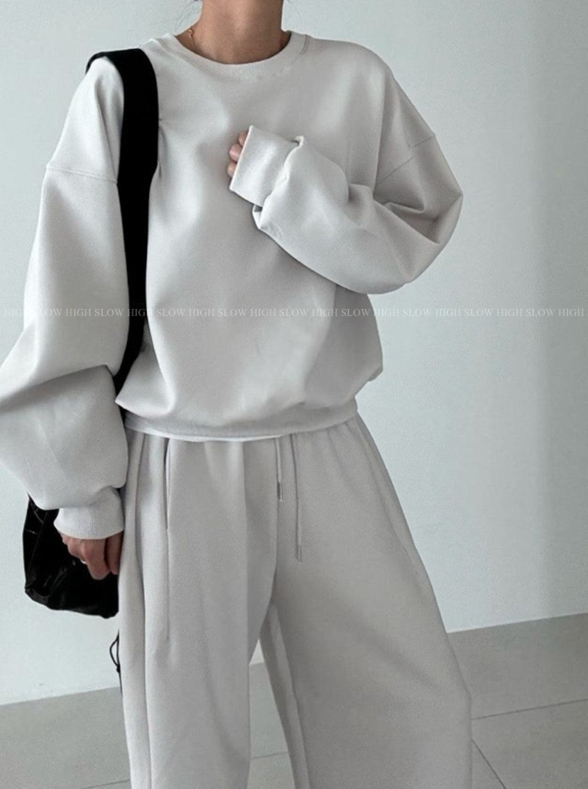 🖤 리플 쿠션 커브드 트레이닝 세트 | Ripple Cushion Curved Sweat Set[77가능]