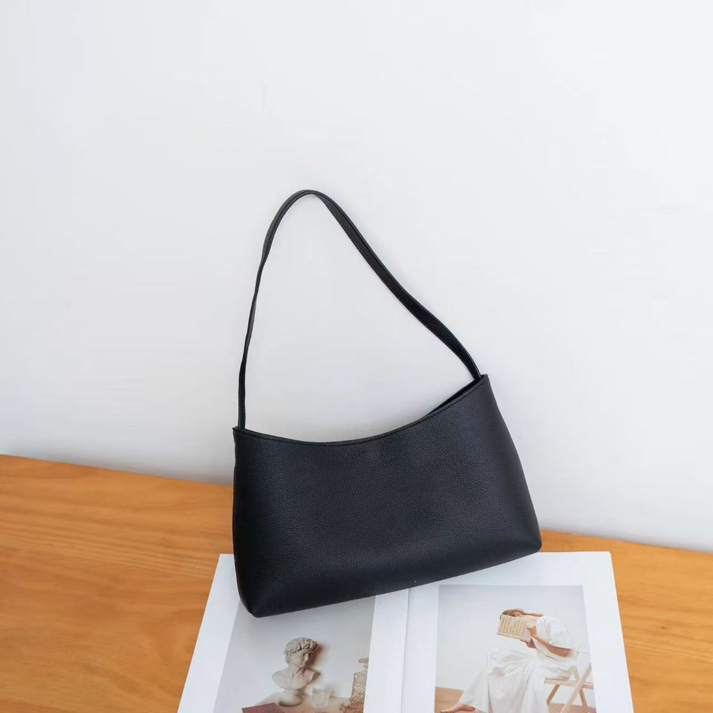 👜 [소가죽·알마 바게트백 미니멀 숄더] 모던 스퀘어백 | Modern Square Leather Shoulder Bag더로우스타일 신민아백