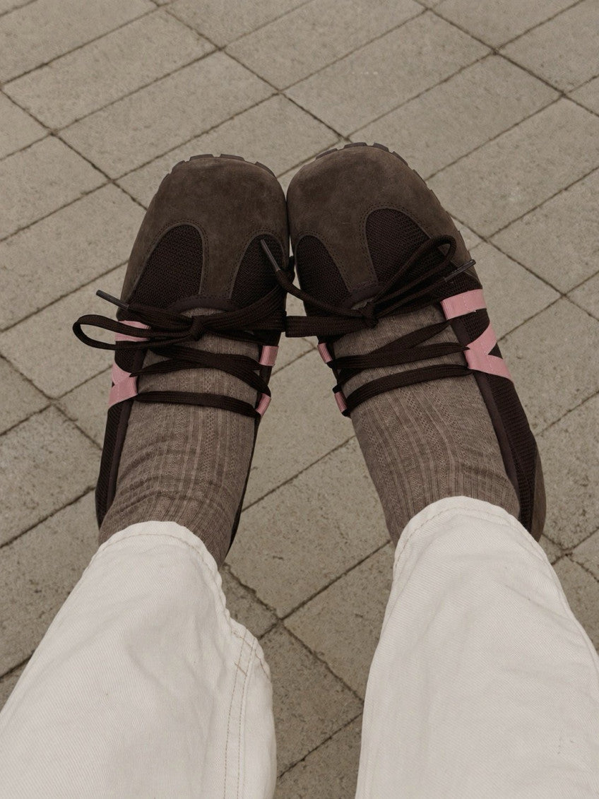🌹 [넘 예쁜 리본 포인트] 로즈 리본 데일리 스니커즈 | Rose Ribbon Leather Sneakers
