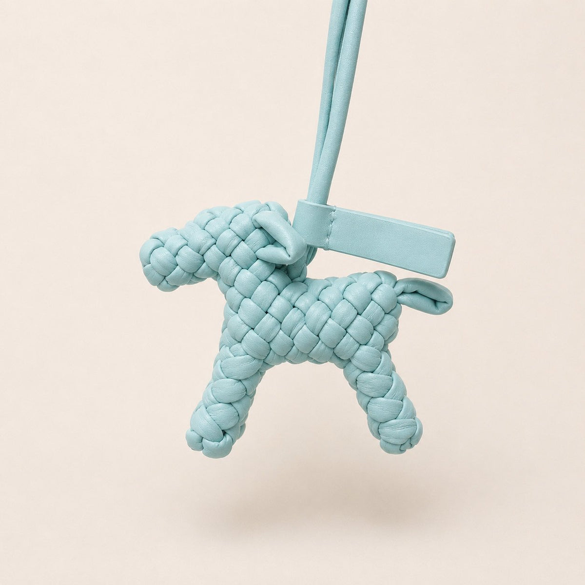 🐶 [보테 스타일·위빙] 위빙 도그 백참 | Woven Dog Bag Charm PU