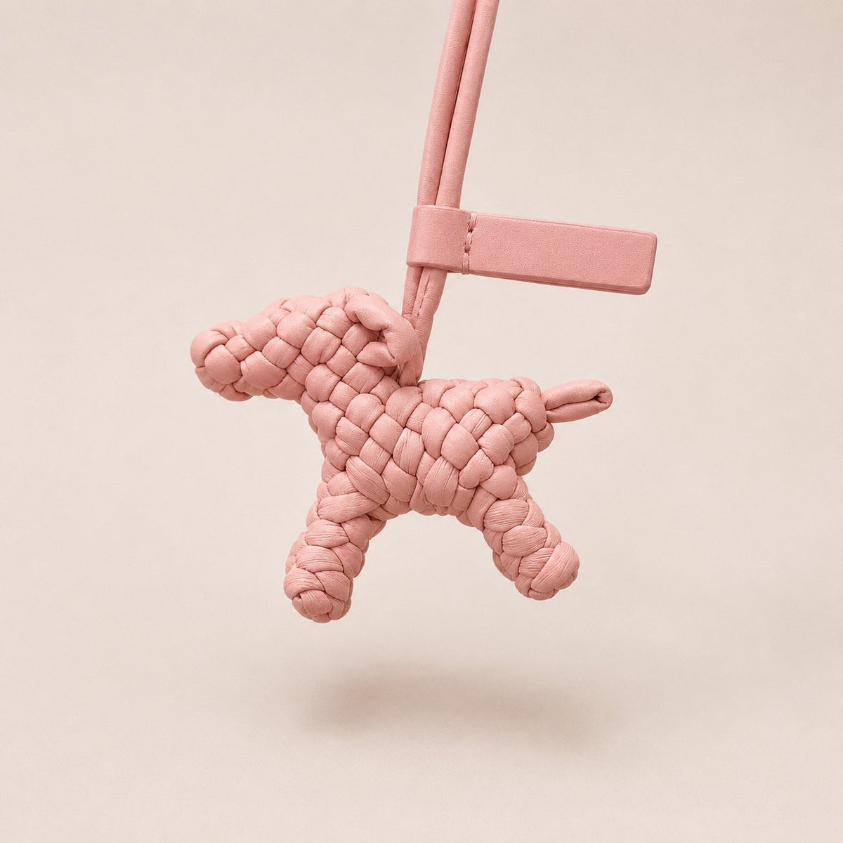 🐶 [보테 스타일·위빙] 위빙 도그 백참 | Woven Dog Bag Charm PU