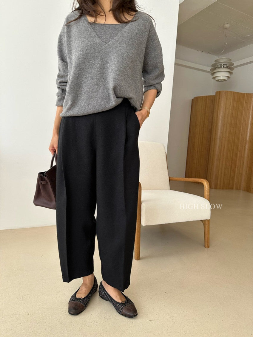 🧶 [카인드]터치 울 팬츠 가을.초겨울용 고급스러운 라인 팬츠| Kind Touch Wool Pants
