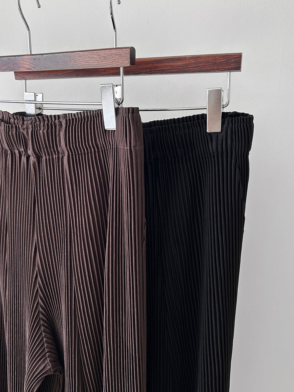 ✨ [플리츠] 도톰 롱 와이드 일자 팬츠 | Thick Pleated Wide-Leg Pants
