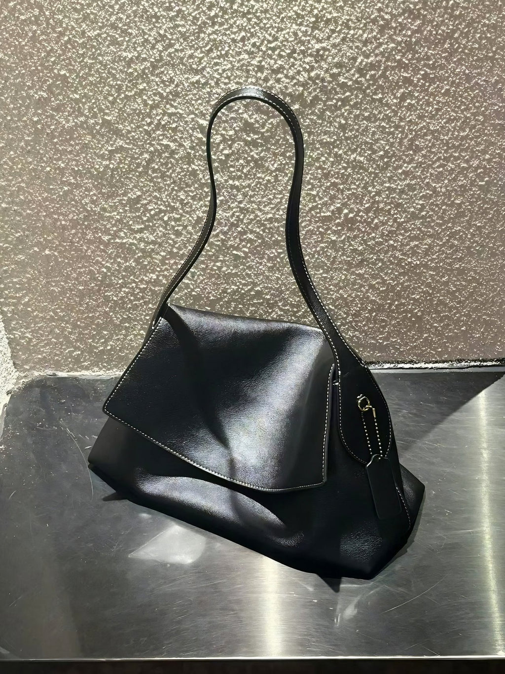 ✨🖤 뉴요커 첼시 프리미엄 소가죽 숄더백 | Premium Leather Shoulder Bag | 뉴욕 감성 셀럽백 🤎👜