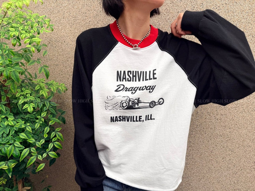 🤍 [빈티지 워싱] 내슈빌 나그랑 긴팔 티셔츠 | Nashville Vintage Raglan Tee