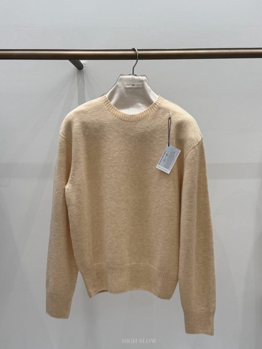 🧶 [프리미엄 라인] 슈퍼파인 메리노울 100% 홀가먼트 루즈핏 니트 | Premium Superfine Merino Wool Wholegarment Knit