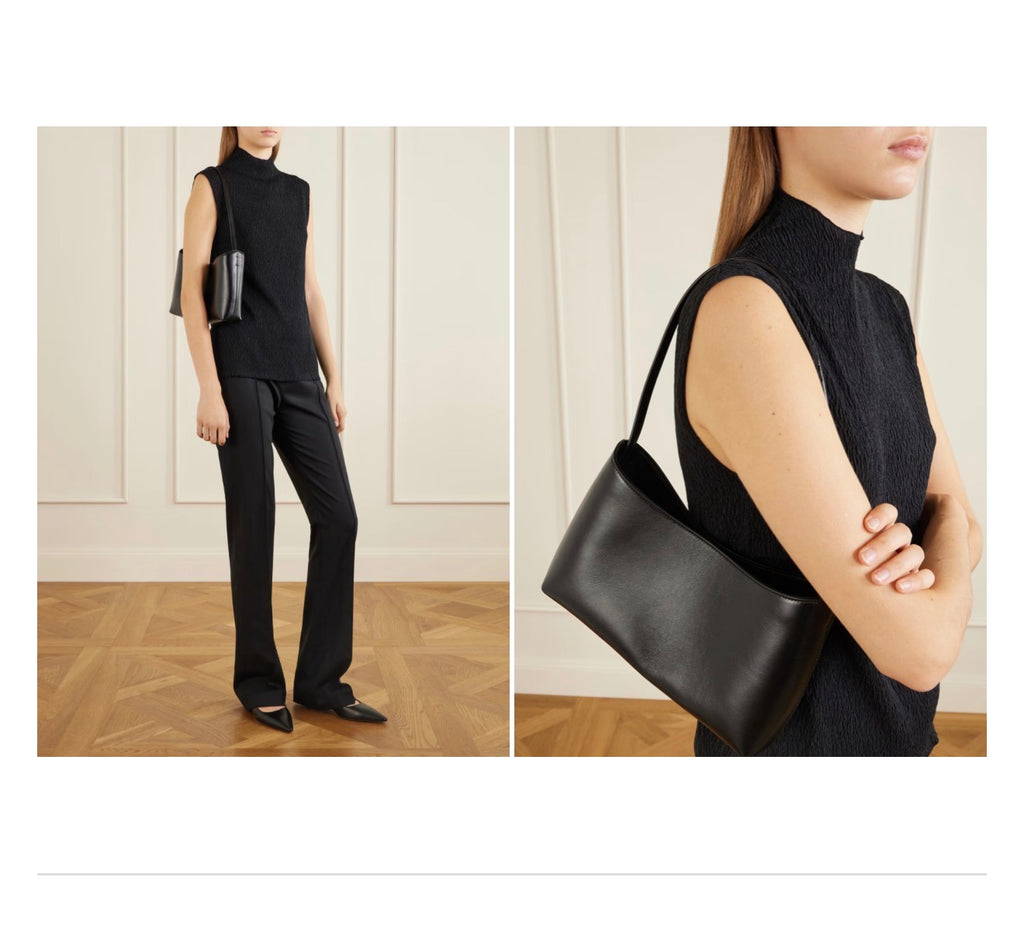 👜 [소가죽·알마 바게트백 미니멀 숄더] 모던 스퀘어백 | Modern Square Leather Shoulder Bag더로우스타일 신민아백