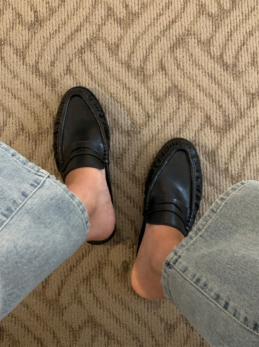 👞 [가을 클래식] 소프트 셔링 디테일 투웨이 페니 로퍼 & 블로퍼 | Shirred Classic 2-Way Loafer & Mule