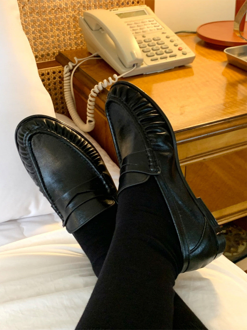 👞 [가을 클래식] 소프트 셔링 디테일 투웨이 페니 로퍼 & 블로퍼 | Shirred Classic 2-Way Loafer & Mule