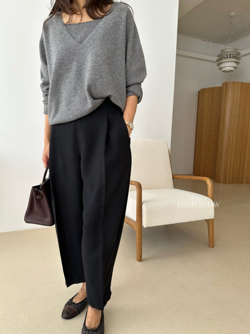 🧶 [카인드]터치 울 팬츠 가을.초겨울용 고급스러운 라인 팬츠| Kind Touch Wool Pants