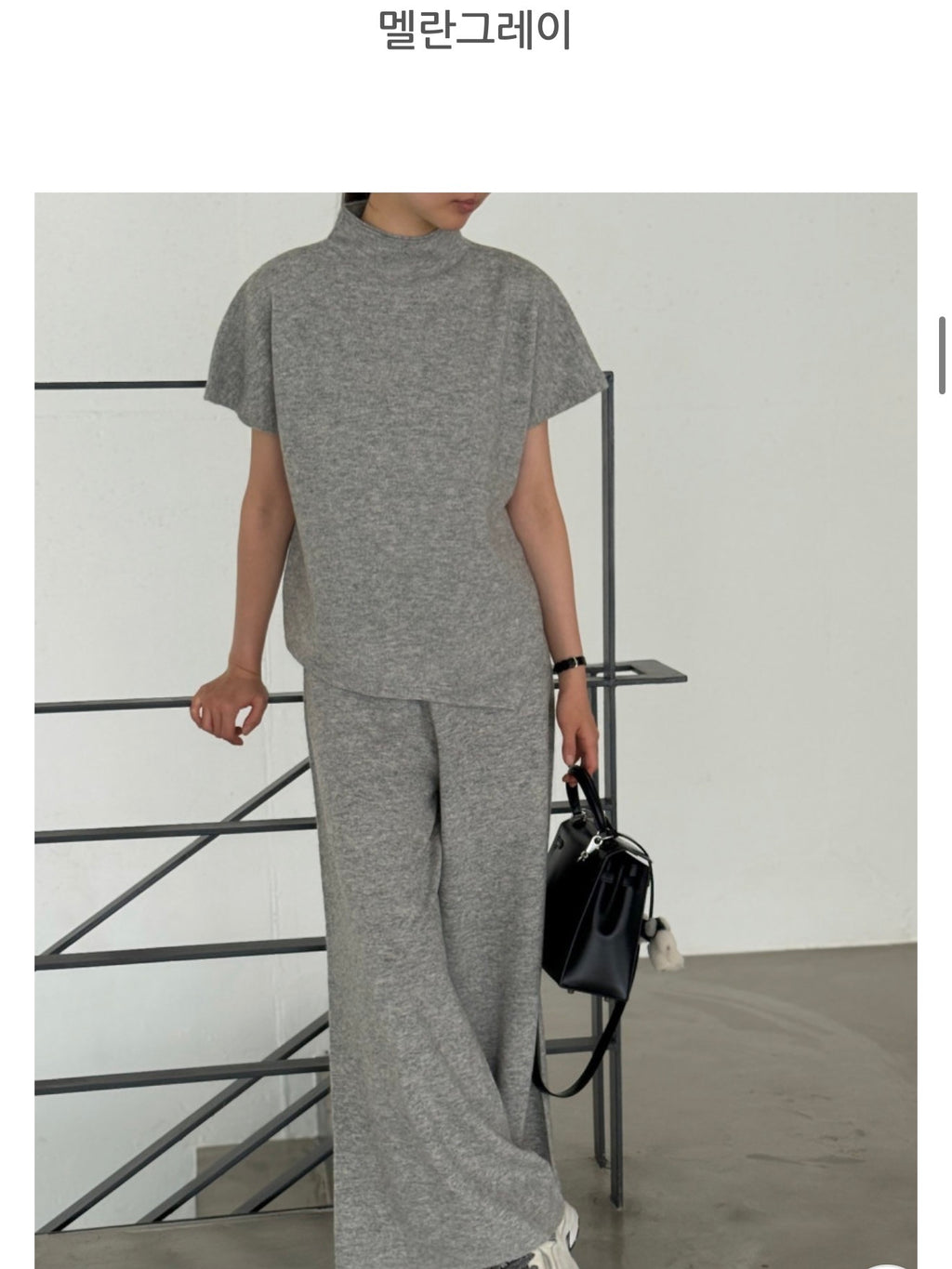 ✨ [PREMIUM LINE] 미네르바 홀가먼트 사이드 슬릿 모크넥 탑 | Minerva Wholegarment Side Slit Mock Neck Top