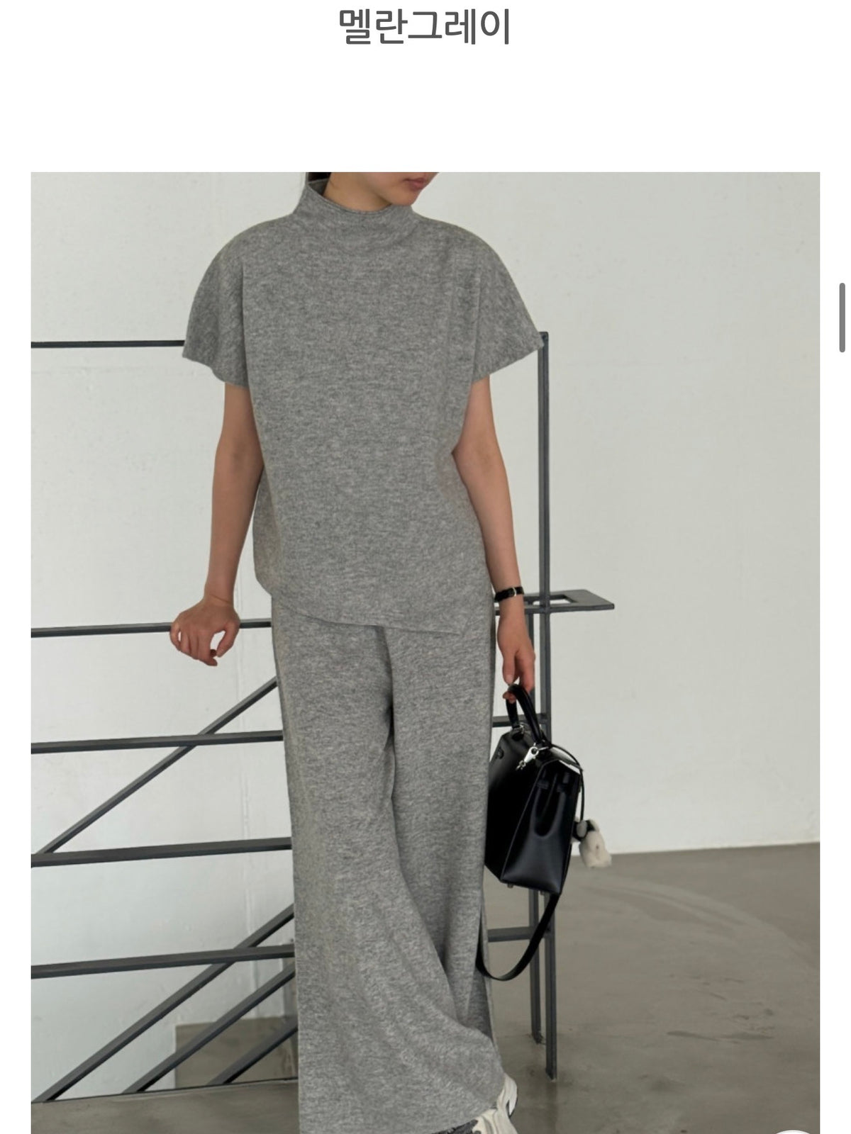 ✨ [PREMIUM LINE] 미네르바 홀가먼트 사이드 슬릿 모크넥 탑 | Minerva Wholegarment Side Slit Mock Neck Top