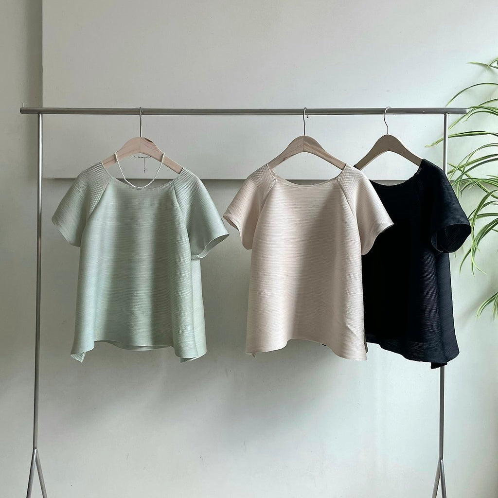 🌸독특한 디자인, Young디자인[77초 까지 예쁘게 가능]✨ 원더 플리츠 블라우스 | Wonder Pleats Blouse ✨🌿
