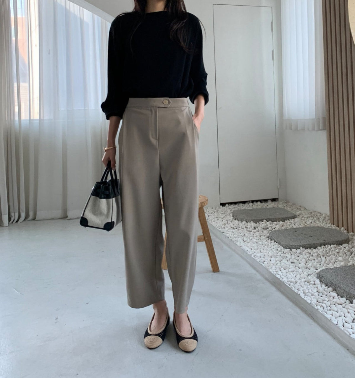 🤎 [국내생산·뒷밴딩] 럭키룸 발란 오비스포 핀턱 팬츠 | Lucky Room Banded Pleated Pants