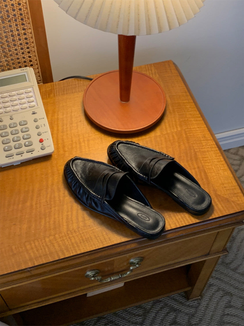 👞 [가을 클래식] 소프트 셔링 디테일 투웨이 페니 로퍼 & 블로퍼 | Shirred Classic 2-Way Loafer & Mule