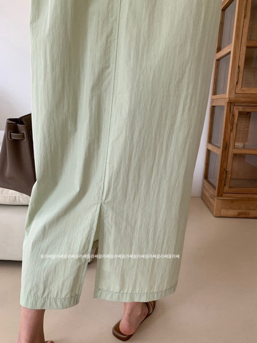 🌿 [럭키룸] 77까지 추천✨ 입는 순간 날씬해 보이는 바스락 포켓 롱원피스 Lucky Room Pocket Long Dress