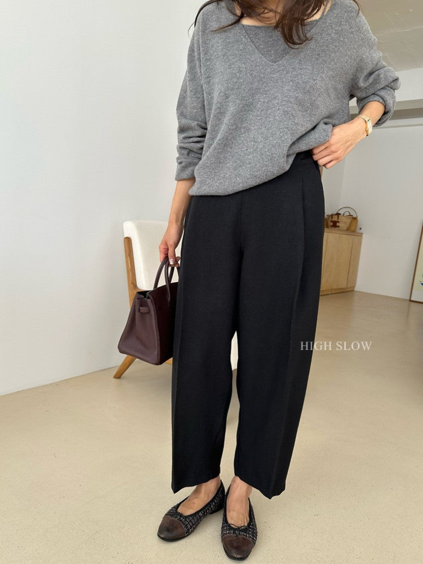 🧶 [카인드]터치 울 팬츠 가을.초겨울용 고급스러운 라인 팬츠| Kind Touch Wool Pants