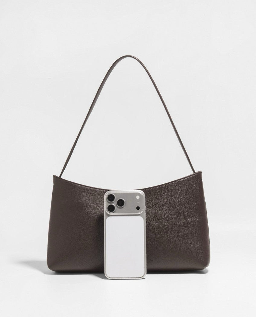 👜 [소가죽·알마 바게트백 미니멀 숄더] 모던 스퀘어백 | Modern Square Leather Shoulder Bag더로우스타일 신민아백