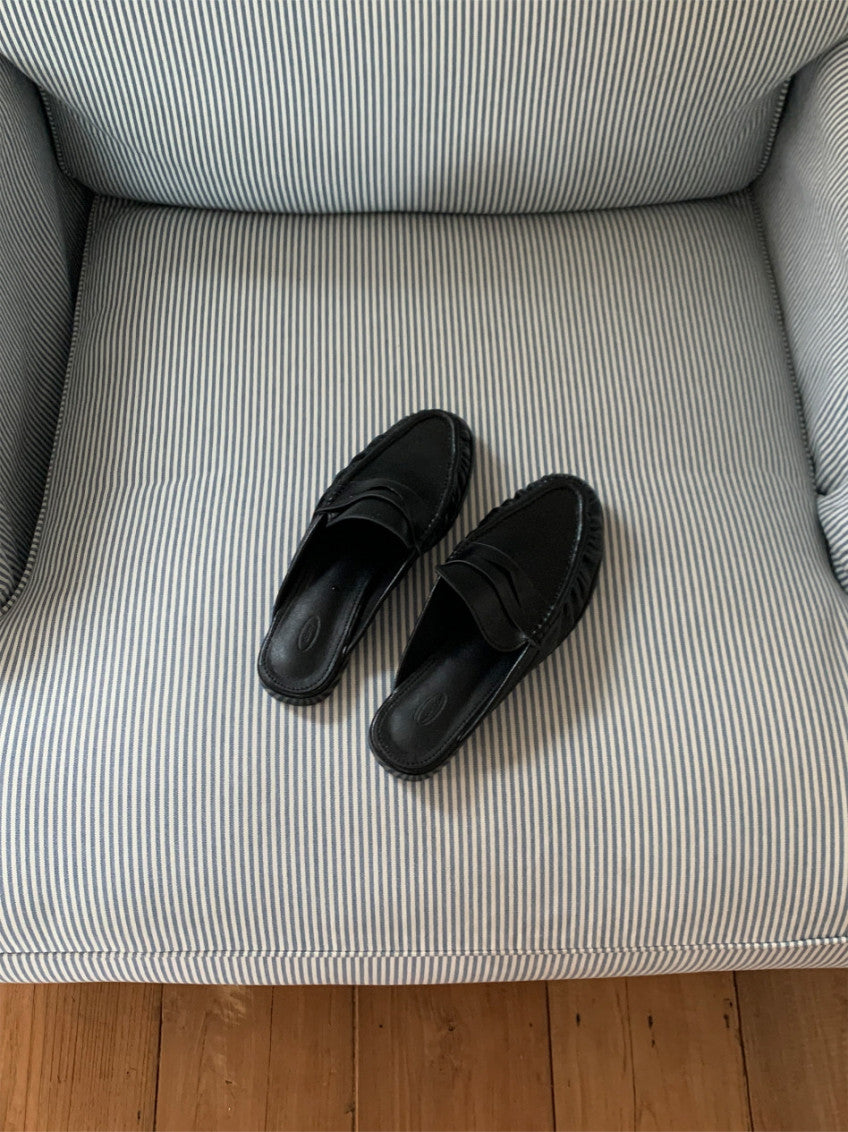 👞 [가을 클래식] 소프트 셔링 디테일 투웨이 페니 로퍼 & 블로퍼 | Shirred Classic 2-Way Loafer & Mule