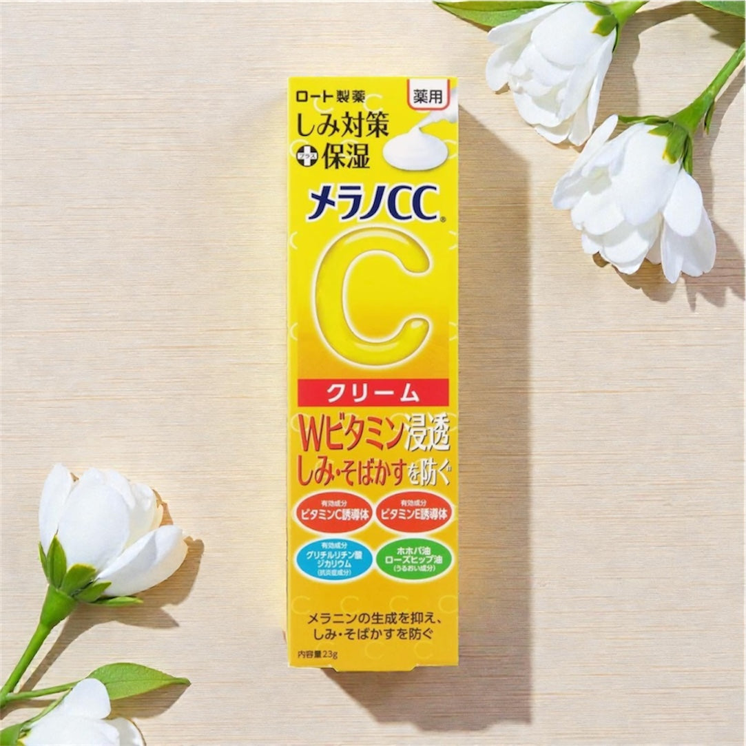 🇯🇵메라노 CC 더블 비타민 크림 – 잡티·기미 집중 케어 /(Melano CC Double Vitamin Cream – Dark Spot & Brightening Care)