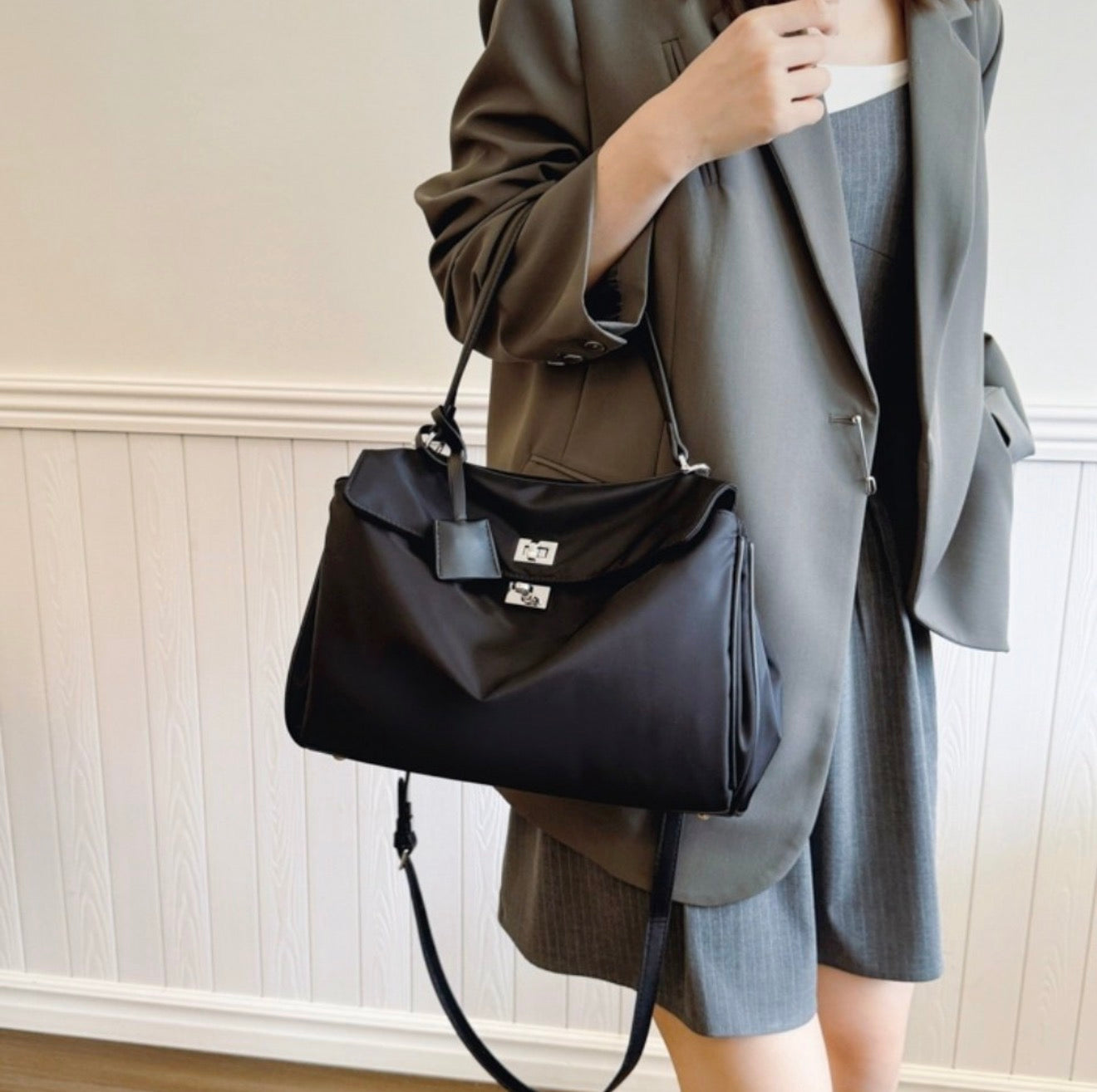 🔥[Hot Item]🔥 나일론 버클 장식 데일리 백 Nylon Buckle Daily Bag