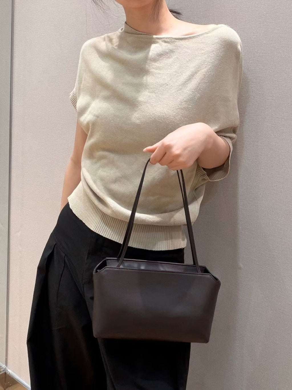 👜✨ [제니백] 프리미엄 양가죽 로고리스 테라스 미니 숄더백 • 제니&신민아 스타일 • Premium Lambskin Logo-less Terrace Mini Shoulder Bag • Luxury Minimal Daily Bagㄷ