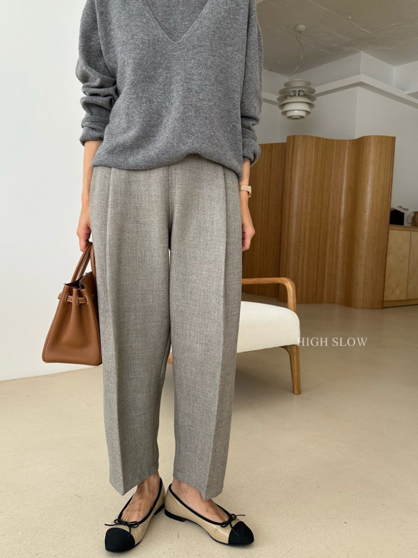 🧶 [카인드]터치 울 팬츠 가을.초겨울용 고급스러운 라인 팬츠| Kind Touch Wool Pants